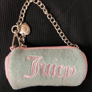 BRAND NEW Juicy Couture Pastel Green and Pink Wristlet